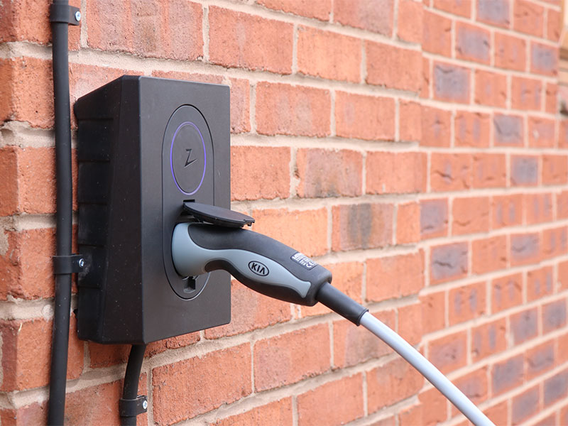 Electric Vehicle EV charge point residential installation 